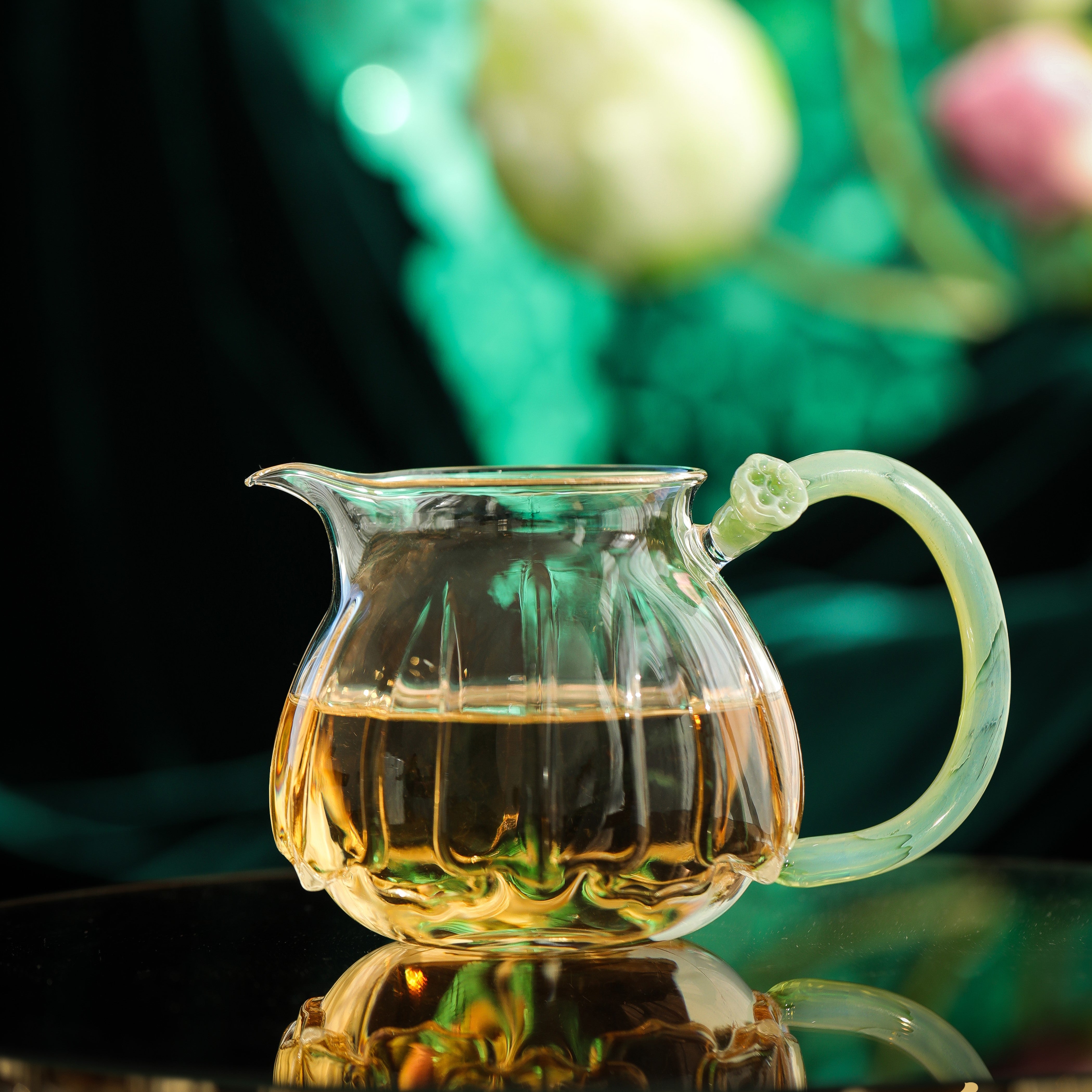 Tea Pitcher " LOTUS COLLECTION" jade