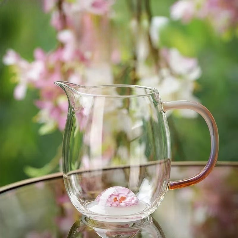 CHENG RAN Tea Pitcher "FLOWER COLLECTION" pink