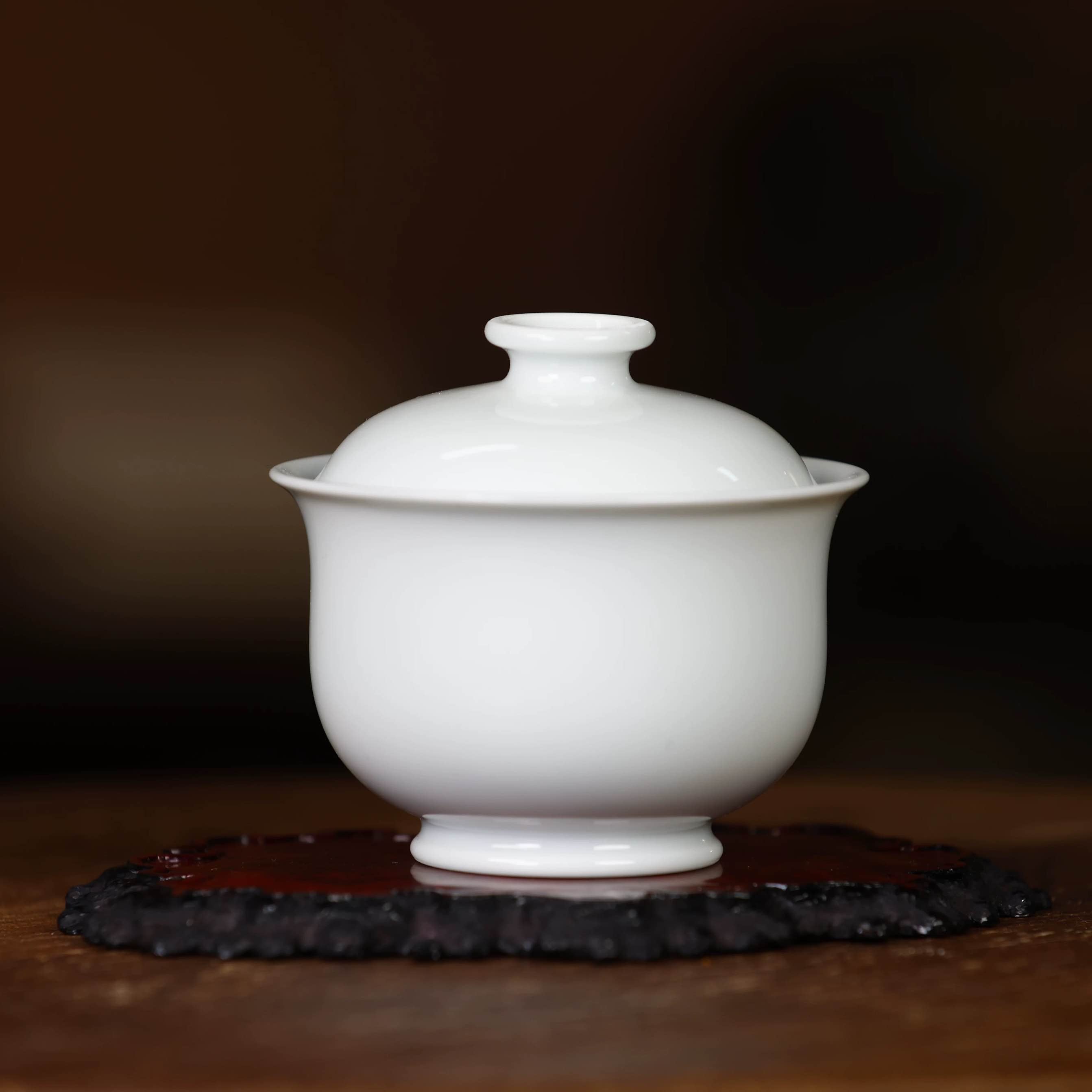 Liujianfeng Kiln white porcelain Gaiwan 刘建锋窑白瓷盖碗