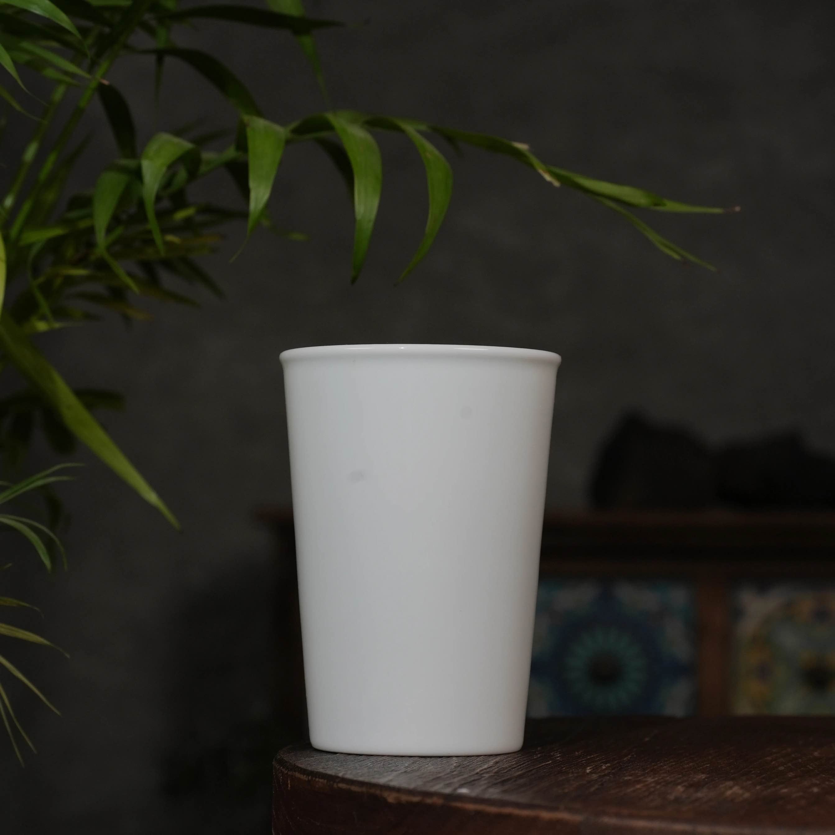 Liujianfeng Kiln White Porcelain Tumbler 刘建锋窑可乐杯