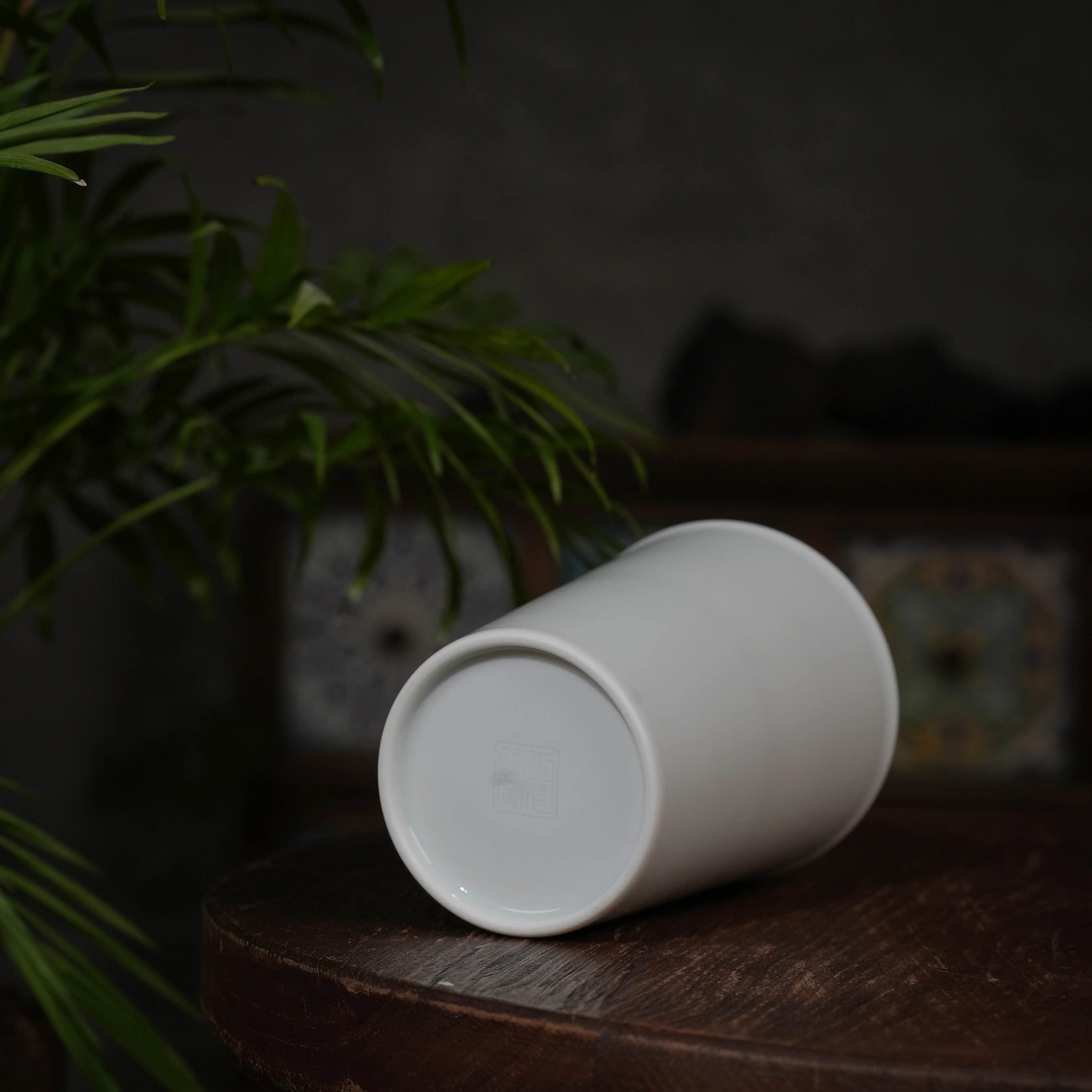 Liujianfeng Kiln White Porcelain Tumbler 刘建锋窑可乐杯