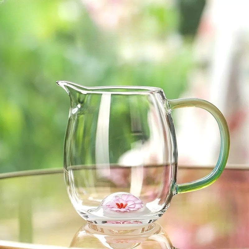 CHENG RAN Tea Pitcher "FLOWER COLLECTION" jade