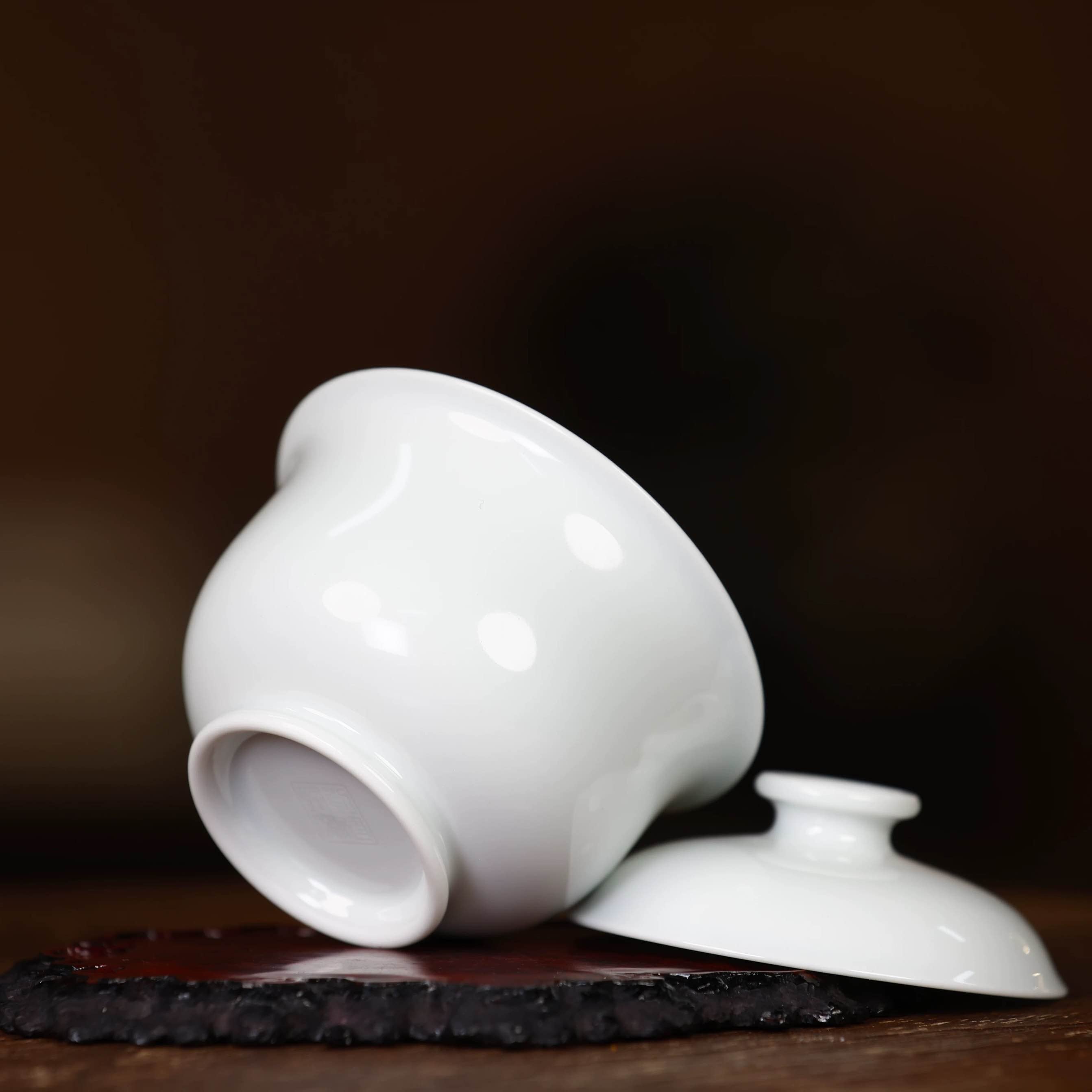 Liujianfeng Kiln white porcelain Gaiwan 刘建锋窑白瓷盖碗